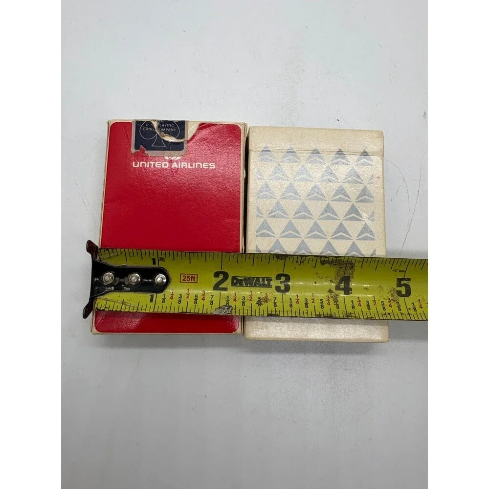 United Airlines Sealed Deck & Delta Air Lines Open Deck Playing Cards USA